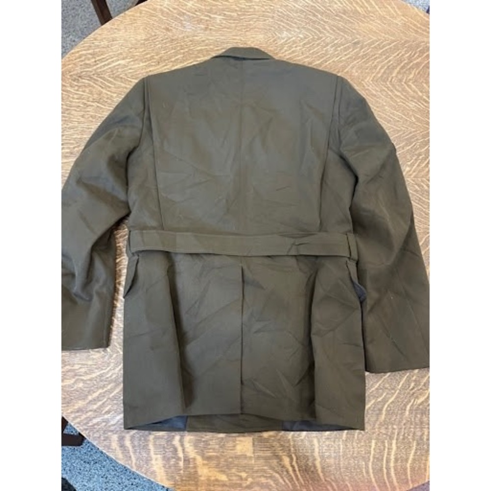 Vtg US Army Officer Style Ike / Service Jacket Heritage Green Size 37S-C Belted - Picture 4 of 9